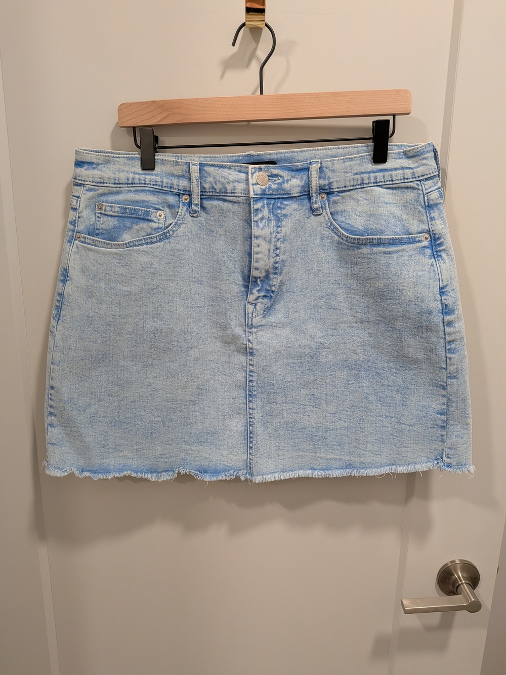Calvin Klein Jeans Light Blue Denim Mini Skirt